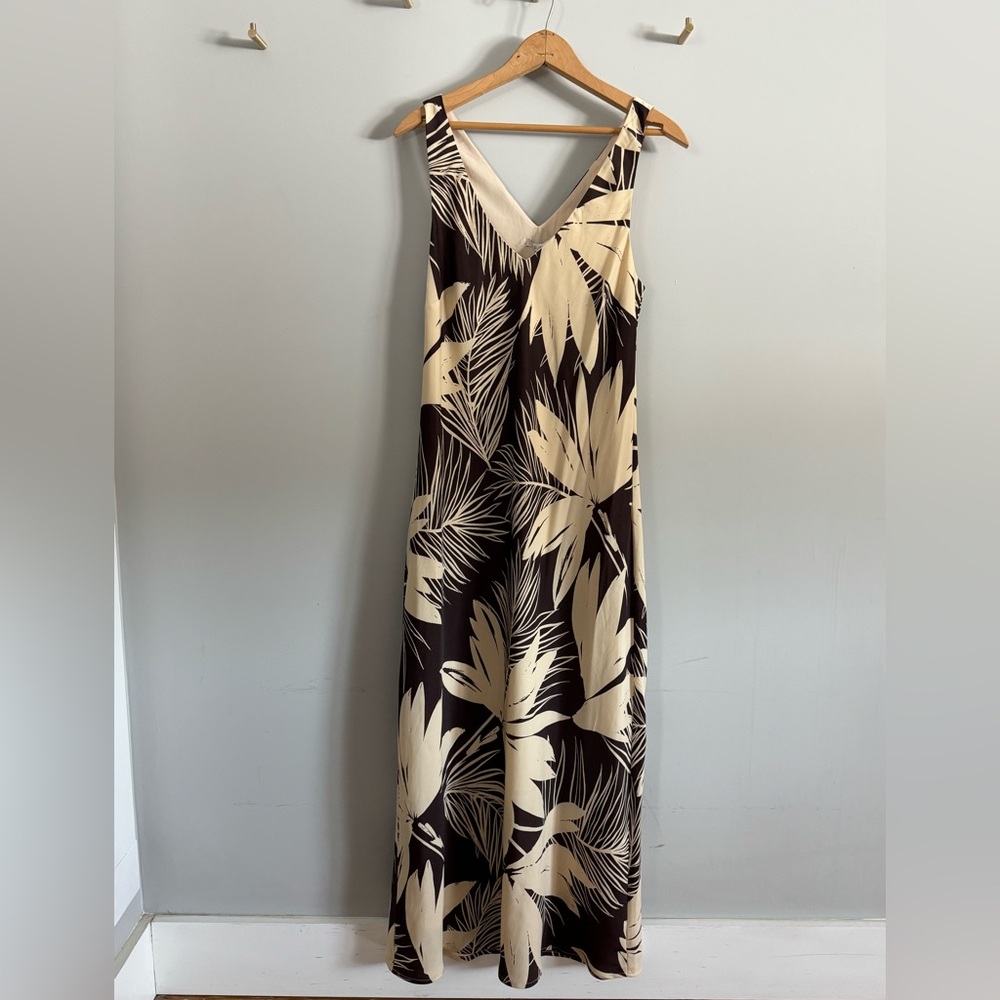 Z Supply Elegant Black and Cream Maxi Dress